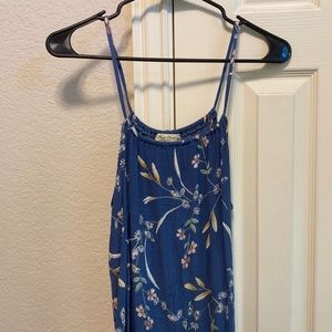 Flirty blue floral spring dress!